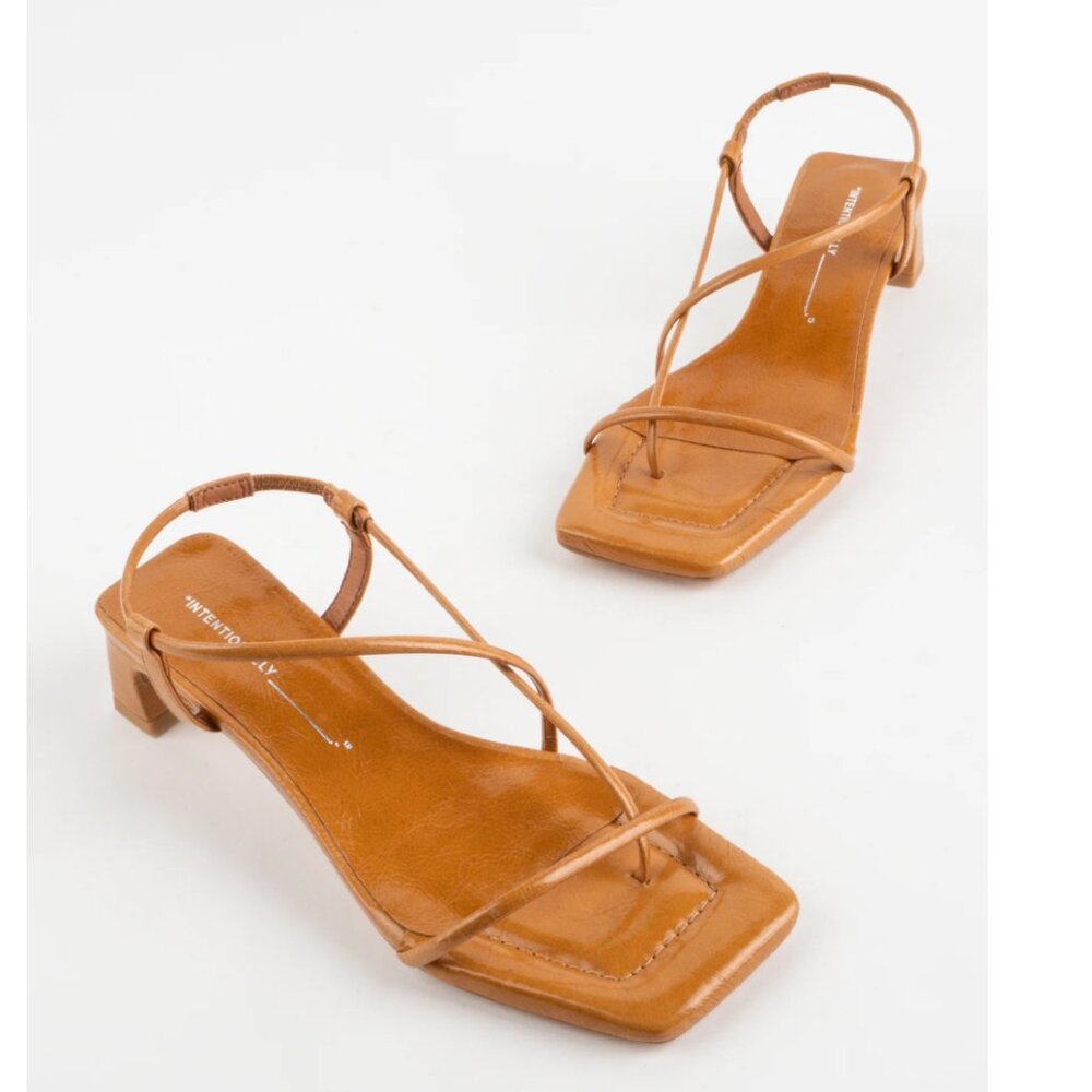 Intentionally blank anca heel Toffee - 37